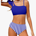 Girls Swimsuits Two Piece Bikini Set Ruffle Bathing Suit with Adjustable Strap Quick Dry Beach Girls' Swimwear 13-14Y