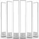 6 Pack Under Cabinet Lights Wireless, 68 LED Motion Sensor Light Indoor Rechargeable Magnetic Closet Lights Battery Operated, Under Counter Lights for Kitchen, Wardrobe, Hallway, Stairs