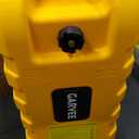Garvee Heavy Duty 15 Gallon Gas Can Yellow, Fuel Caddy with Manual Fuel Transfer Pump, Portable Fuel Tank on Wheels with 10 ft Hose for Lawn Mowers, Cars, Boats, UTVs, Home and Farm Use
