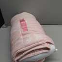 Wake In Cloud - Toddler Nap Mat with Pillow and Minky Fleece Blanket, for Kids Boys Girls in Daycare Preschool Kindergarten, Roll Up Sleeping Bag, Botanical Light Pink, Standard Size