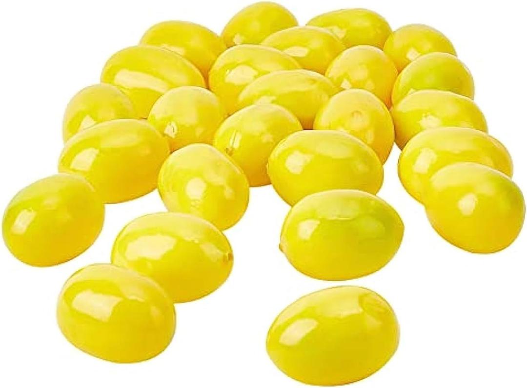 20Pcs Yellow (Lemon) Mini Fake Lemon Fruit, Plastic Foam Vegetables Fruit as Home Party Ornament Craft Photography Props Gift 1-3CM, Artificial Fruits, Artificial Lemon