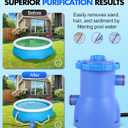 Pool Filter Pump, 300 GPH Flow Rate, for Clean and Clear Pool Water