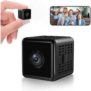 Kxrgnst Hidden Cameras -WiFi Wireless -Nanny Cam -1080P HD Security Camera-Best Mini -Car Cameras for Surveillance-Surveillance Camera with Motion Detection and Night Vision