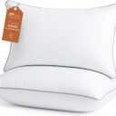 Sasttie Pillows Queen Size Set of 2, Bed Pillows for Side, Back, and Stomach Sleepers - Oeko-Tex Certified Down Alternative Plump Filling - Hotel Quality and Machine Washable, 2 Pack