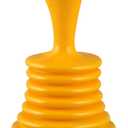 PlumbCraft 11-in. Mini Drain Plunger, Drain and Sink Plunger for Kitchen and Bathroom Drains, Drain Clog Remover with Handle, Bellows Plunger to Unclog Sink Drain, DIY Bathroom Sink Accessory