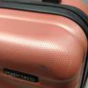 Amazon Basics 21" Hardside Carry-On Luggage with Multi-directional Wheels, Expandable for Up to 25% More Space, Scratch-Resistant Surface, Rose Gold