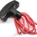 Ayellow 41A2828 Garage Emergency Release Pull Rope Cord Handle Kit Garage Opener, Red Black