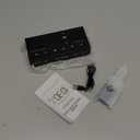 Netzu Alarm Clocks for Bedrooms, Digital Clock with Date Temperature and Weekday, Manual DST, Snooze, 2 Alarms, 4 Volumes for Living Room Home Bedside Desk (Black)