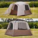 Vidalido 3-4 Person Tent with 1 Mesh Door and 2 Large Mesh Window, Double Layer Waterproof Portable Family Cabin Tent, 4 Person Tents for Outdoor Camping Hiking, 93.6 inches x 93.6 inches x 70.8"