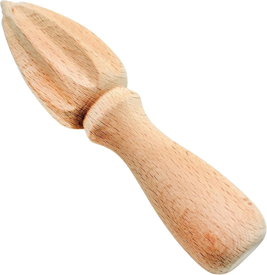 Beech Wood Citrus Reamer, Orange and Lemon Handheld Juicer: 1 Pack