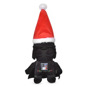 STAR WARS for Pets Dog Toy Darth Vader Toy for Holidays | Santa Darth Vader Dog Squeaky Toy Dog Chew Toy | Holiday Dog Toy Plush Toys | 9 Inch Small Dog Toy