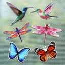Konohan 12 Pcs Screen Door Magnets Butterfly Hummingbird Dragonfly Double Sided Flexible Decorative Retractable Protector Screen Magnetic Stickers Decals for Sliding Patio Door Gifts(Stylish Style)