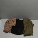 3 Pack Women's Capri Pants Capri Joggers Loose Cropped Workout Sweatpants Running Lounge Pants with Pockets (L)