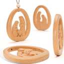 Christmas 3D Nativity Ornament 2025 - Christian Xmas Ornaments - Religious Christmas Ornaments - Christian Christmas Decor - Christmas Decoration