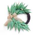 Spring Greenery Wreath 20", Half Moon Wreath for Front Door