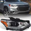 Xenon Headlights Assembley Compatible with Chevy Traverse 2018 2019 2020 2021 Hid Projector Headlights with LED DRL Headlamps Right Passenger Side 84887858 GM2503487