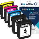 LCL 940XL Ink Cartridge Replacement for HP 940 XL C4906AN 4907AN 4908AN 4909AN for HP Officejet Pro 8000 8500 8500A 8500A Plus Machine A809a A811a A809n A909b A909a A909n A909g A910a Printer (5-Pack)