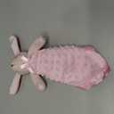 Pro Goleem Loveys for Babies Bunny Security Blanket Baby Girl Gifts Newborn Soft Pink Lovie for Infant and Toddler Snuggle Toy Stuffed Animal, Pink 16 Inch