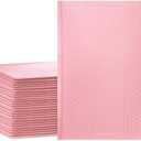 UCGOU Bubble Mailers 10.5x16 Inch Light Pink 25 Pack Poly Padded Envelopes Large #5 Mailing Packages Opaque Packaging Postal Self Seal Adhesive Waterproof Boutique Shipping Bags for Clothes