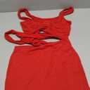 GOBLES Womens Sexy Bodycon Cut Out Sleeveless Outfit Mini Club Tank Dress Red, M