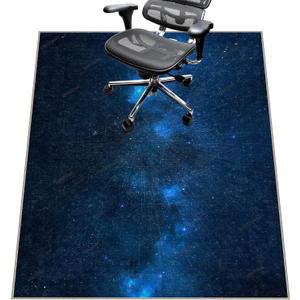 Chair Mat for Hardwood Floor,48"*60" Under Desk Mat for Rolling Computer Chair &Low Pile Carpet Floor,Anti-Slip Floor Protector for Home Office Blue Starry Sky