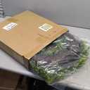 Boxwood Wreath 24 inch Artificial Spring Boxwood Wreaths for Front Door Spring Outdoor Ornaments for Window Porch Farmhouse Decor (Green)