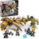 LEGO Marvel The Avengers vs. The Leviathan Superhero Toy, Building Set for Kids with Hulk Action Figure Plus 4 Marvel Minifigures, Avengers Birthday Gift for Boys and Girls Ages 7 and Up, 76290