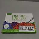 Crayola Fine Line Markers for Adults (40ct), Skinny Marker Set for Adult Coloring Books, Stocking Stuffer for Teens, Aesthetic Art Supplies, Stress Relief Activity