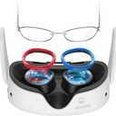 AMVR Glasses Spacer Compatible with Oculus Quest 3S/Quest 2/Rift S Accessories, Soft Silicone Anti-Scratch Ring, Protect VR Lens and Prescription Glasses from scratchingsNot Compatible with Quest 3