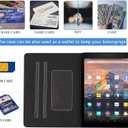 DTangLsm for Amazon Fire HD 10 Tablet Case (Previous 9th / 7th / 5th Generation, 2019/2017 /2015 Release) PU Leather Kindle Fire 10 Cover Smart Shell Stand Cover for Fire Tablet 10 Case, Black