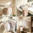 Wall Mounted Drying Rack 32" Foldable Space Saving for Laundry Room
