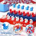 Wesiti 100 Pcs Patriotic Mini Ducks 4th of July Tiny Ducks Independence Day 250th Anniversary Memorial Day Red White Blue Patriotic Resin Figurines Ornament for Home Office Party