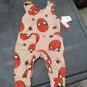 Baby Boys' Spiderman Marvel Romper, Size 0-3M - Brown 