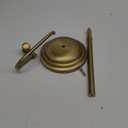 RUMOSE Toilet Paper Holder Stand for Floor,Antique Brass Adjustable (12.4" to 22.8") Bathroom Toilet Tissue Holder, Free Standing Paper Roll Holder with Storage, Stainless Steel