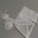 Bath Toy Holder Corner, Kids Bath Toy Net for Tub, Bathtub Holder Basket, Storage Bin Hammock Organizer, Shower Caddy Hanging Mesh Bag, Baby Bathroom Storage with 3 Suction Cups 3 Adhesive Wall Hooks