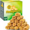Fire Starter, 108 Count Natural Fire Starters for Fireplace, Charcoal Starter, Fire Starters for Grill, Campfires, Fireplace, BBQ, Firestarters for Indoor Outdoor Fire Pit, Wood Fireplace Starters