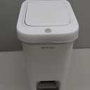 MOPALL Slim Bathroom Trash Can with Lid - 1.9 Gallon Dual-Way Opening (Step Pedal & Press Top) Small Trash Can for Narrow Spaces, Rust-Proof Wastebasket Small Garbage Can for Bathroom, Bedroom, Office