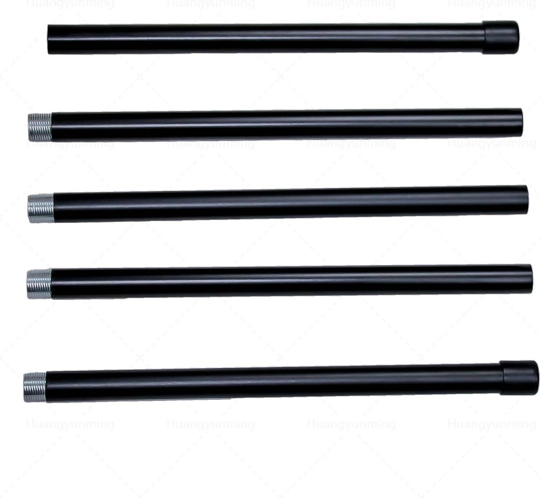 Yoga Stick 5 ft Sturdy Steel, Adjustable Stretching Stick for Mobility, Flexibility and Balance, Equipped with 5 steel pipes for fitness, rehabilitation, and posture (BLACK)