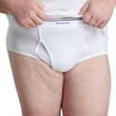 Fruit of the Loom Men's Underwear Briefs, Tag Free & Moisture Wicking (White, 2XB)
