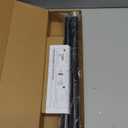 IFELS Heavy Duty Curtain Rods for Windows 28 to 48 Inch, 1 Inch Adjustable Black Curtain Rod with Easy Installation and Modern Design (A1,Black,30-60")