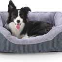 INVENHO Dog Bed Medium Size, Orthopedic Warming Soft Calming Sleeping Durable with Anti-Slip Bottom Medium