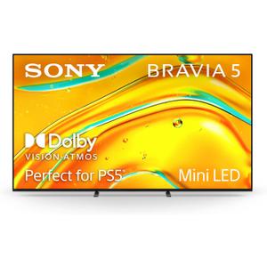 Sony BRAVIA 5 85 Inch TV, Mini LED, 4K Smart Google TV, XR Processor with AI Technology,120hz Television with Dolby Vision/Atmos, Exclusive Features for PlayStation5, K-85XR50