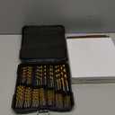 99 Pcs Drill Bit Set(1/16-3/8), 135 Tip Titanium Coated High Speed Steel, Twist Drill Bit Kit for Iron, Aluminum Alloy, Copper, Wood, Plastic, with Hard Storage