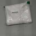 Extra Tall Waterproof Fabric Shower Curtain Liner 108 Inch Length, Washable Cloth Shower Liner with 3 Large Magnets, 72'' x 108'' Extra Long Lightweight Shower Curtain for Bathroom (White)