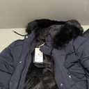 MOERDENG Women's Waterproof Long Winter Coat Thickened Down Alternative Jacket Warm Puffer Jacket Parka (Black)