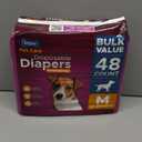 Inspire Pet Care Dog Diapers Female Dogs | Bulk Value Doggie Incontinence, Accidents, for Heat, Pee or Period and Housebreaking (Medium (48 Count))