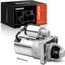 A-Premium Starter Motor Compatible with Chevy Silverado 1500 2500HD, Tahoe & GMC Sierra 1500, Yukon & Cadillac Escalade & Hummer H2, 12V 1.4KW 11 Teeth CW, Replace# 89017844, 12588052