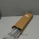 Flacchi Solar Meteor Shower Icicle Lights - 20 Tubes 480 LED Cascading Raindrop Lights, Outdoor Waterproof Christmas Decorations for Holiday Party (Cool White, Solar 20 Tubes)