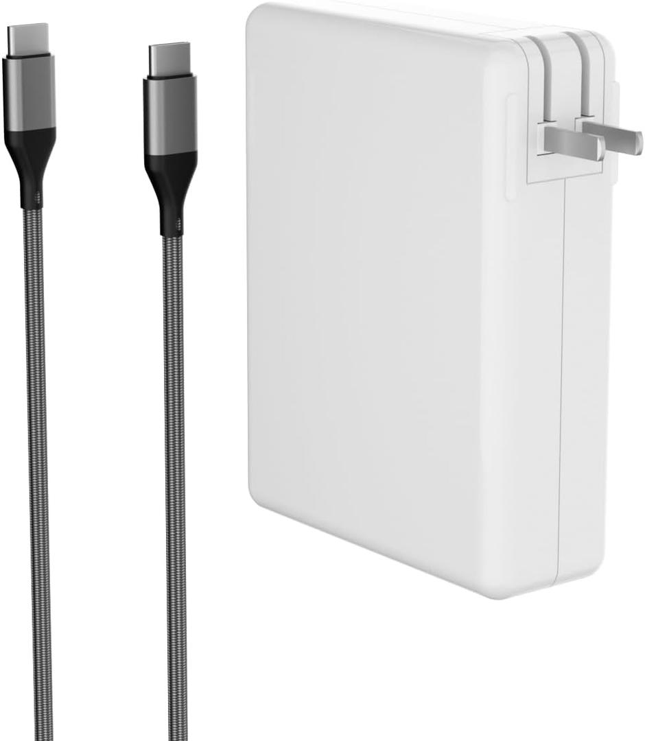 140W USB C AC Power Adapter Compatible with MacBook Pro 16 14 15 13 inch Mac Book Air 15" 13" iPad Pro (2025 2024 2023 2022 2020 M1 M2 M3 M4) Laptop Include USBC to USB-C Cable