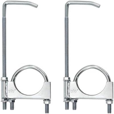scottchen PRO Exhaust Clamp With Hanger fit 2.5" Exhaust Pipe, Exhaust System Hanger, Pipes Exhaust Hanger, 2 Pack